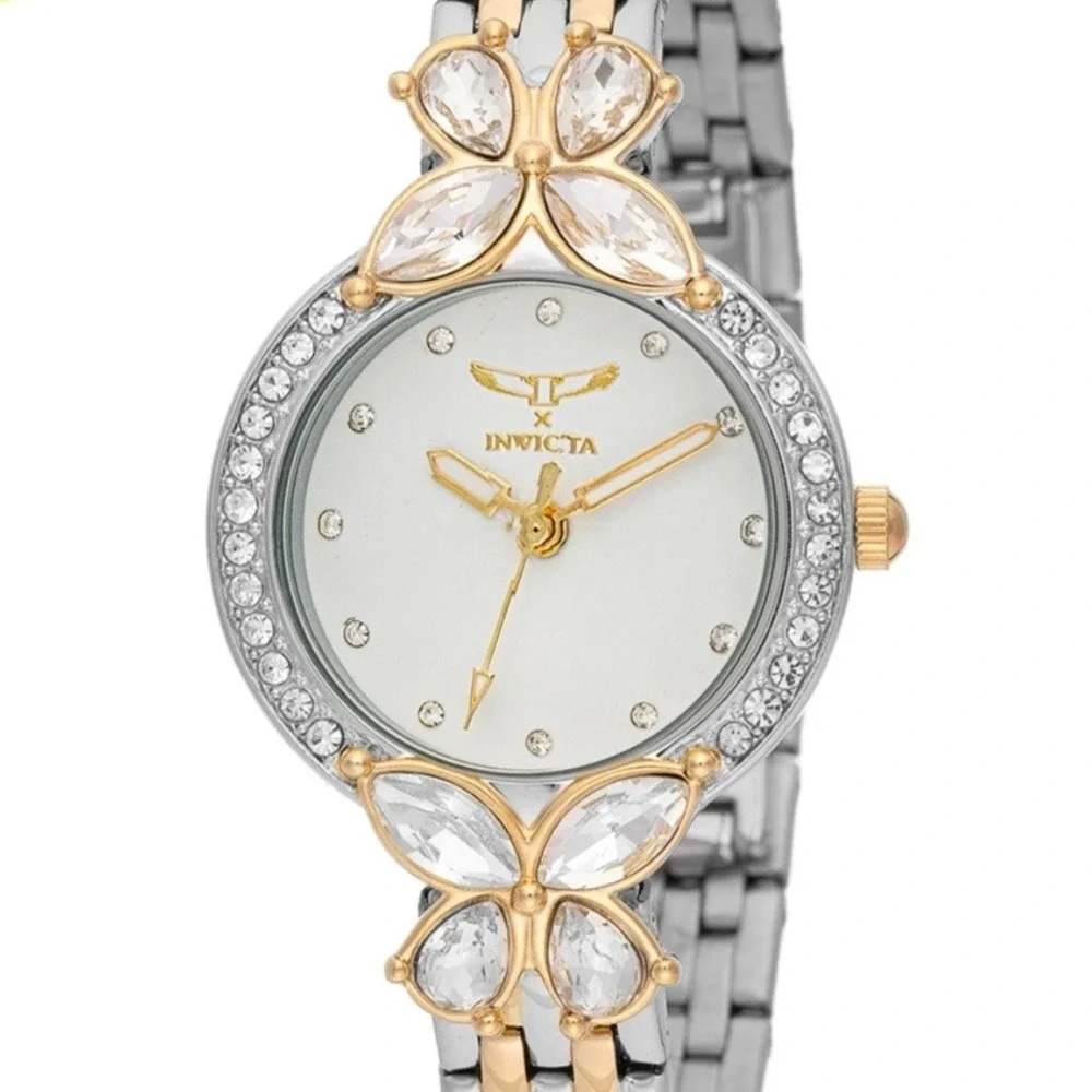 NEW Invicta Wildflower I Invicta Women's Watch 30mm Silver Rose Gold 69097 #0460